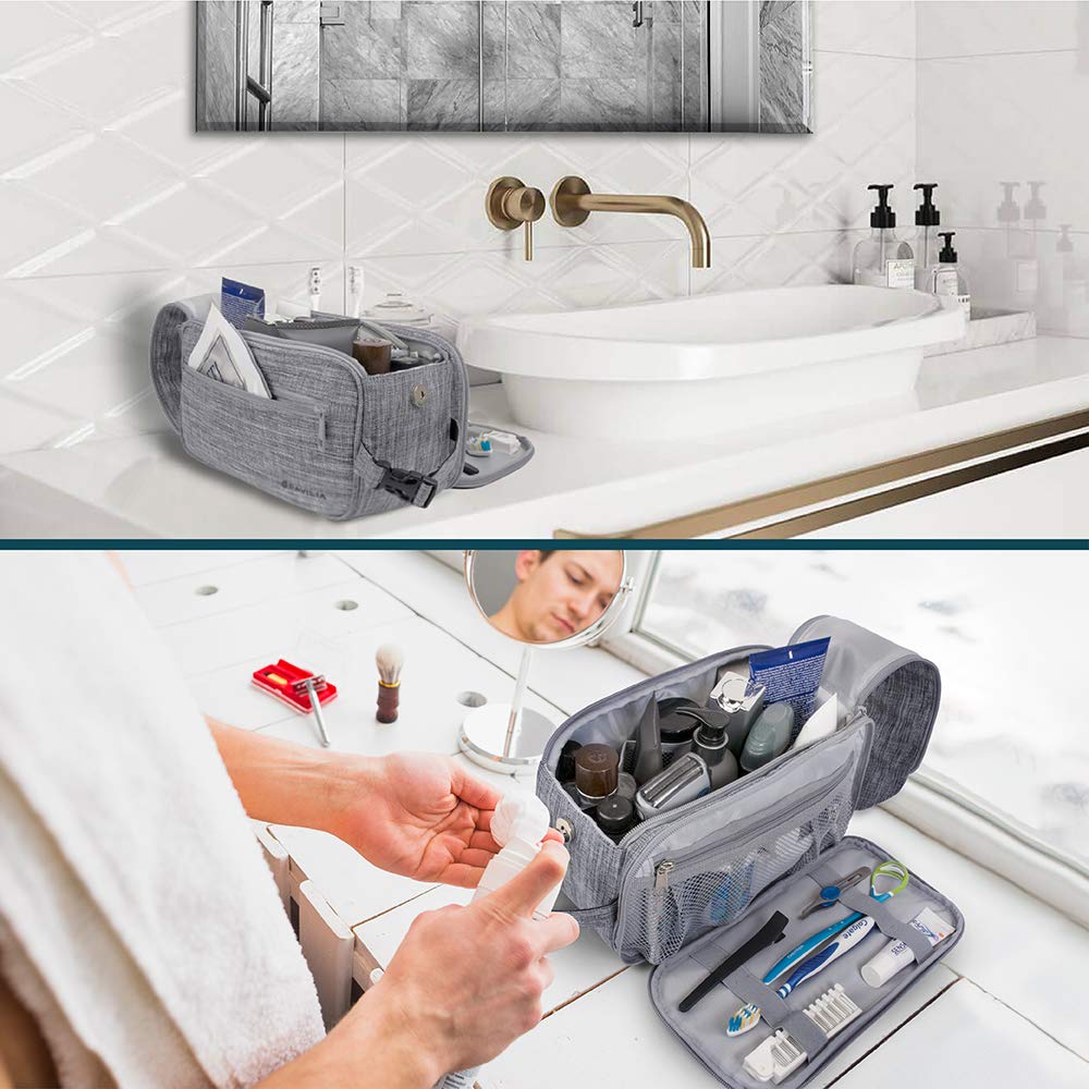 PAVILIA Trousse de toilette homme, grand espace pour tous les essentiels.