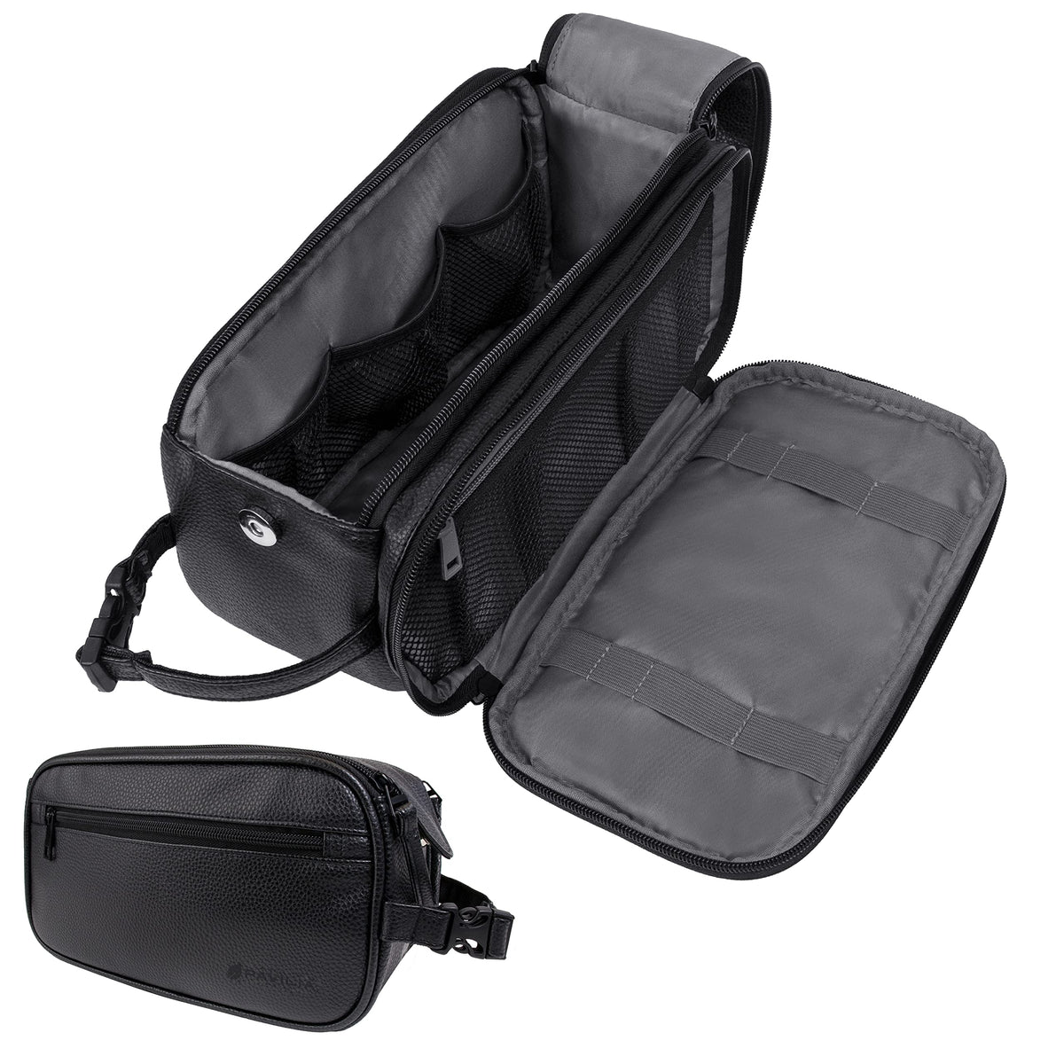 Trousse PAVILIA avec grande ouverture pour accès rapide en voyage