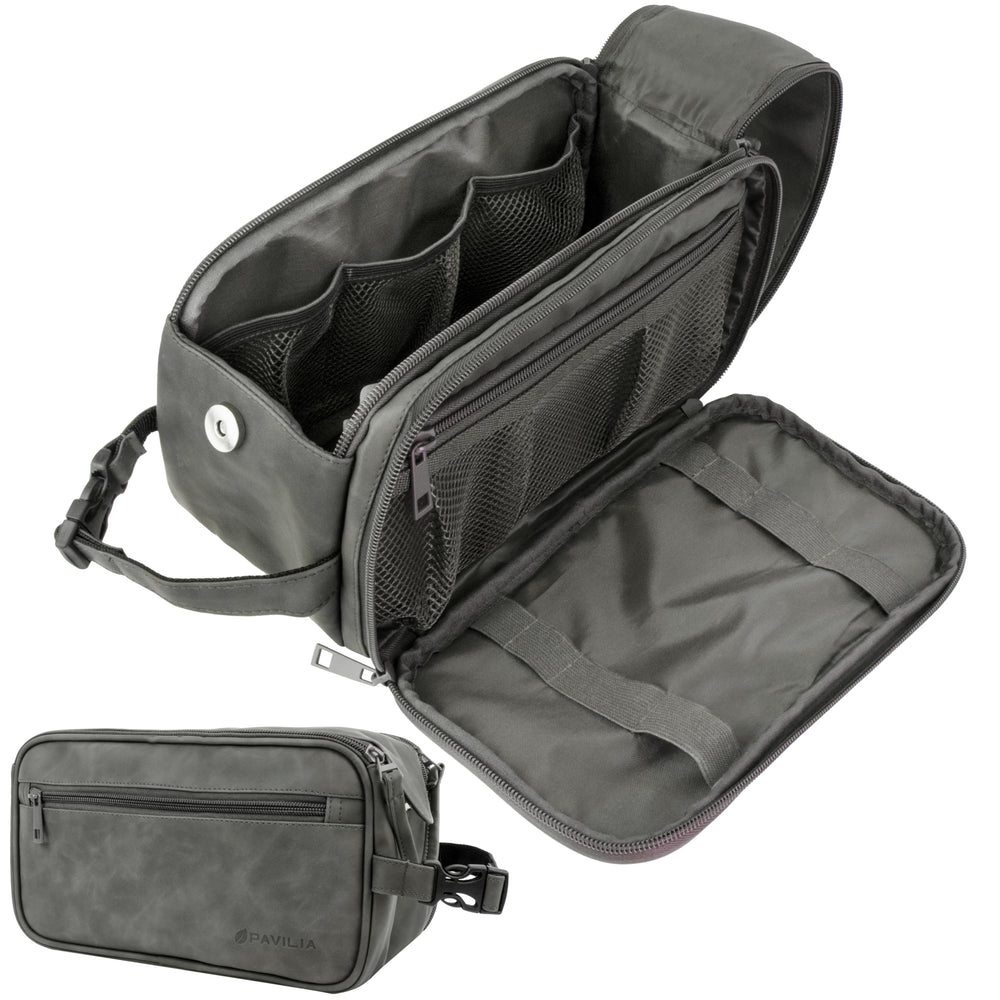 PAVILIA trousse toilette ouverte, accès rapide lors des déplacements.