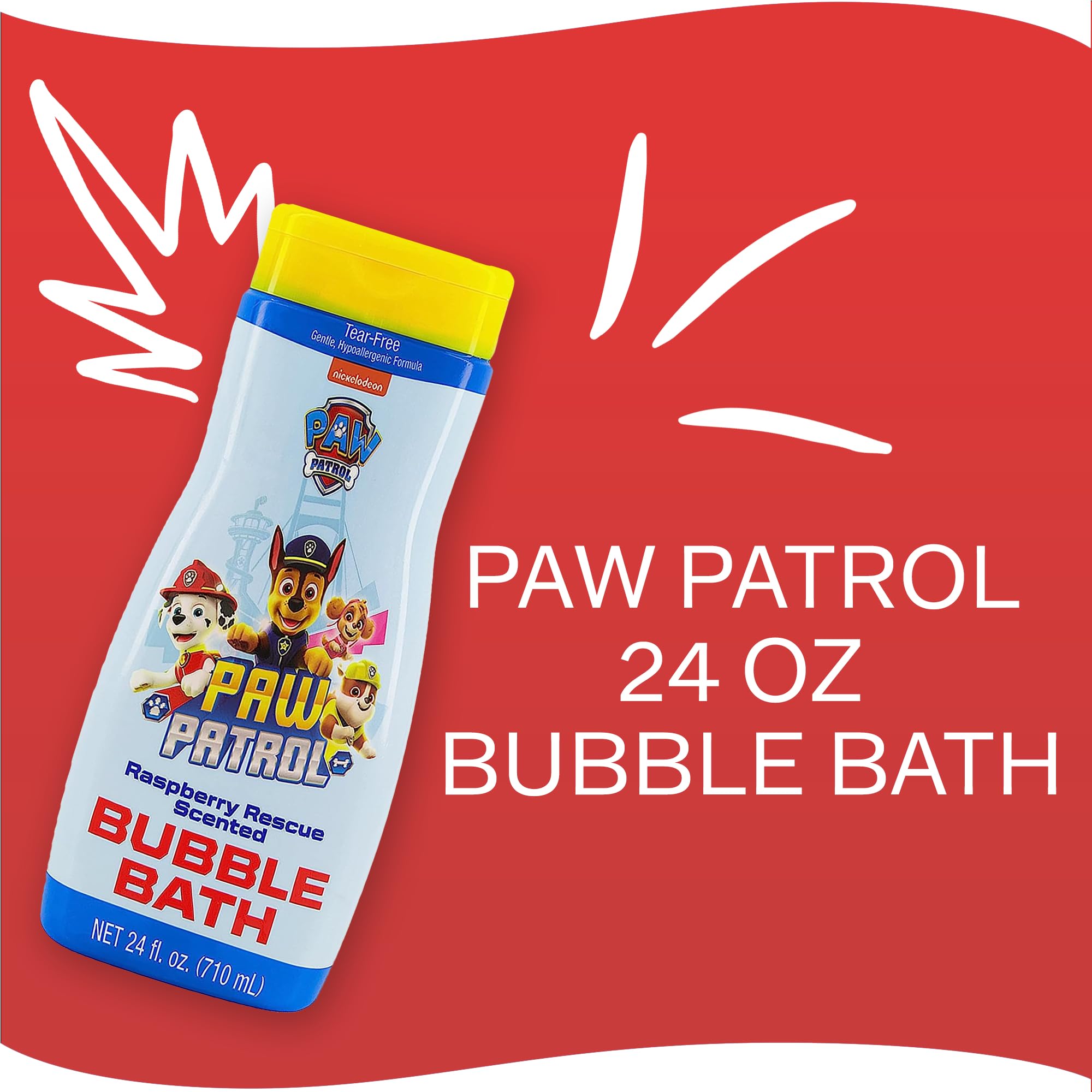 Versement facile du bain-moussant Paw Patrol pour une mousse abondante