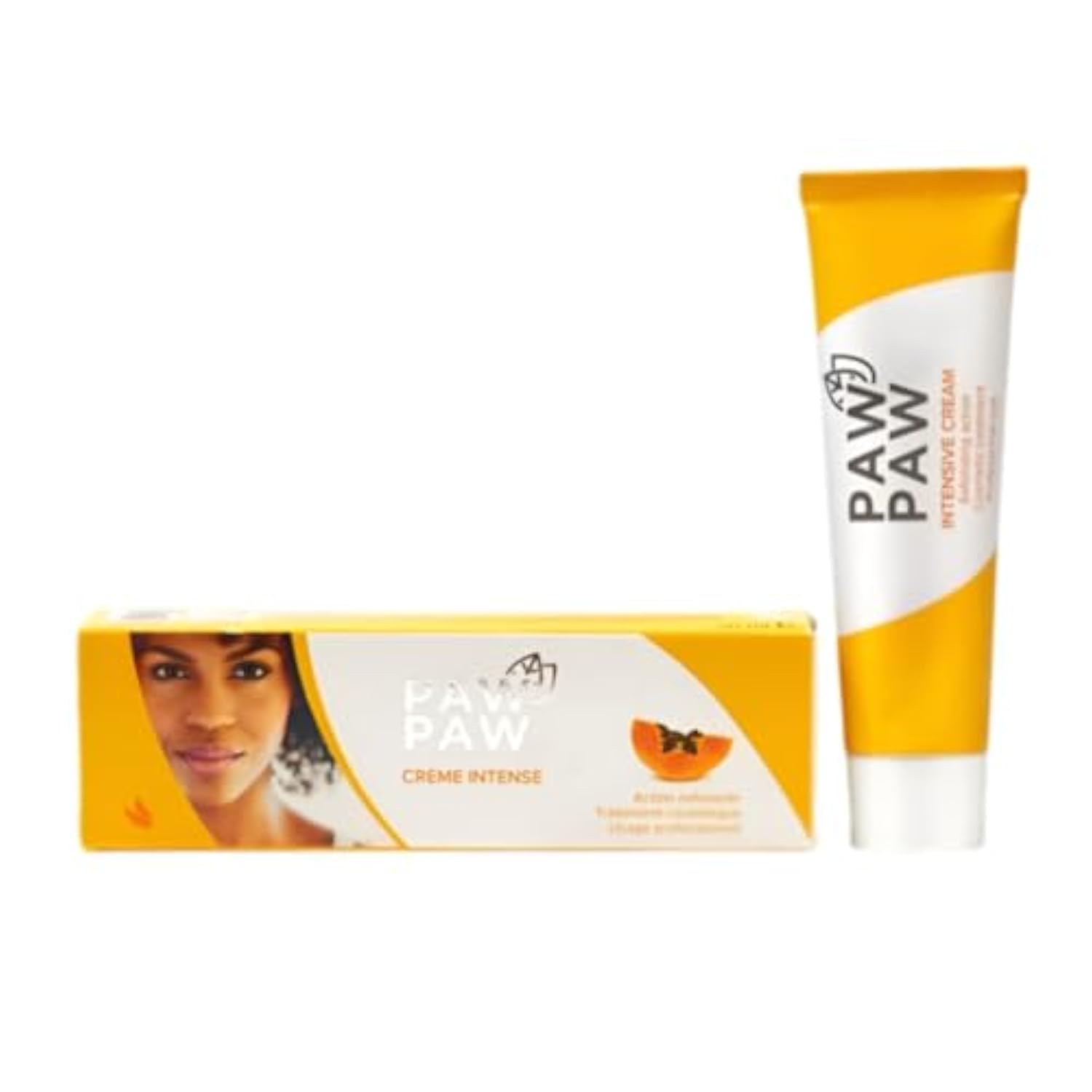 Paw Paw Crème éclaircissante intense, emballage 1,5 oz, usage quotidien.