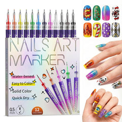 Pawhims stylo-art-ongles rouge, précision nette pour motifs audacieux.