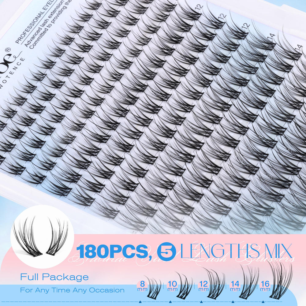Pawotence clusters cils – longueurs multiples pour personnalisation