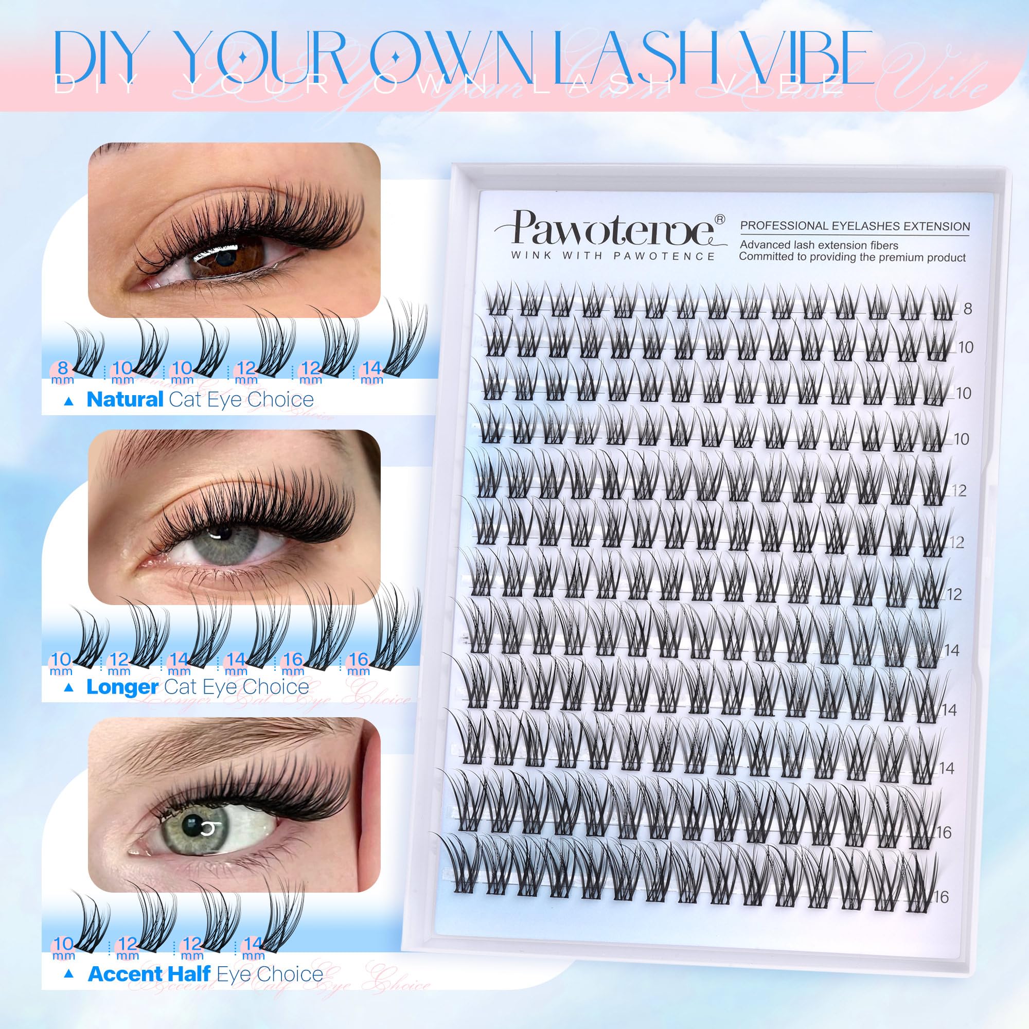 Pawotence colle-scellant cils – fixation durable pour une tenue longue