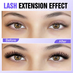 Pawotence kit d'extension cils, application maison avec outils inclus.