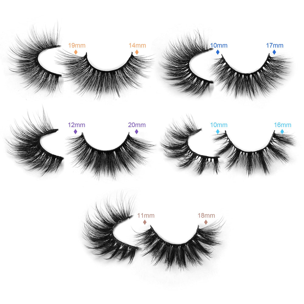 Pawotence étui portable à paillettes pour ranger les cils avec style.