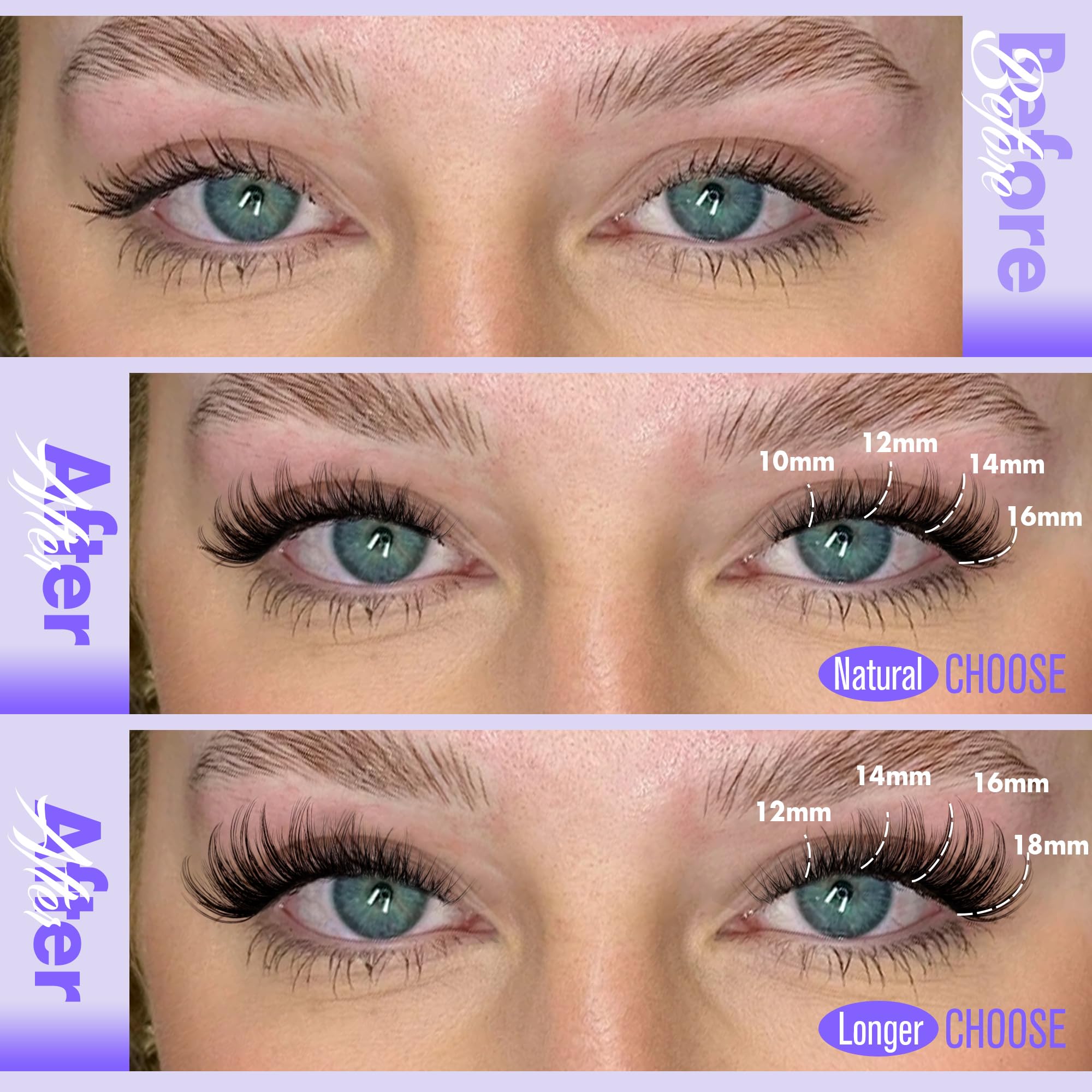 Pawotence kit application cils pour une pose facile à domicile