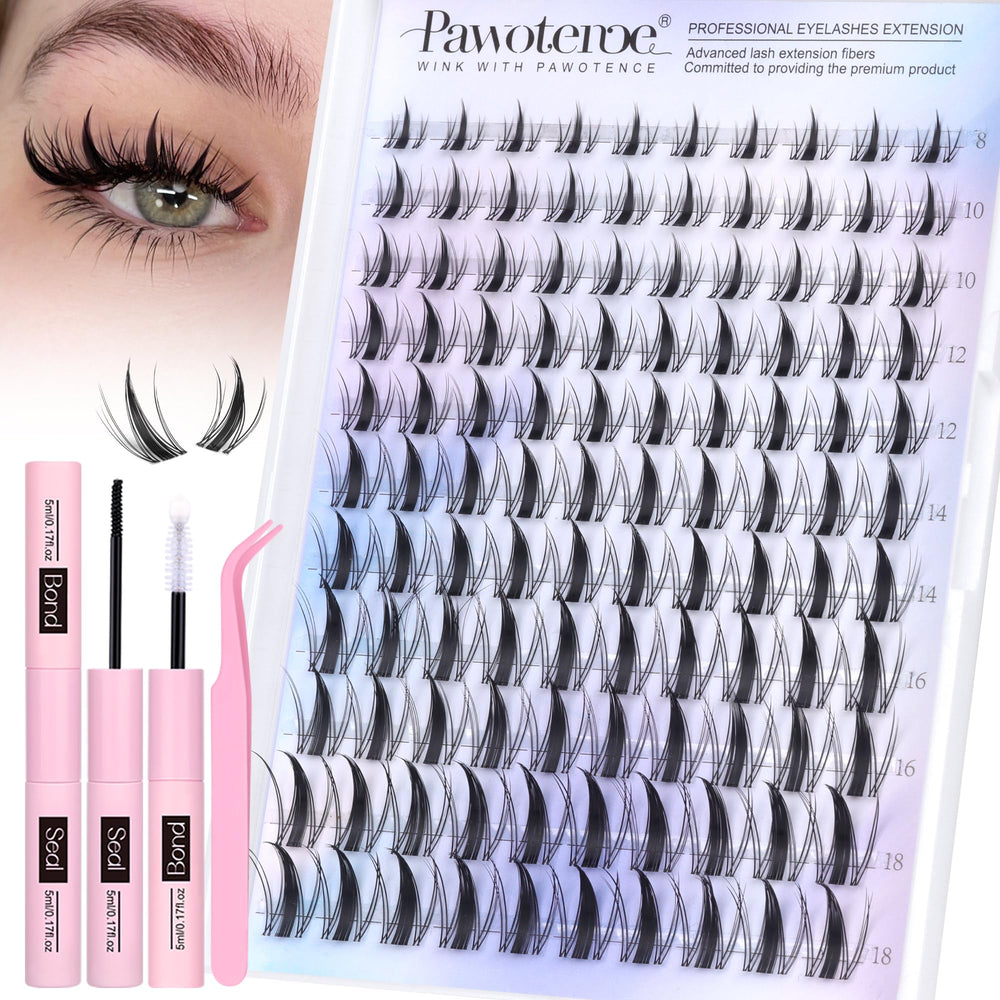 Pawotence kit cils manga clusters ensemble – effet naturel et délicat.