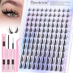 Pawotence kit cils manga clusters ensemble – effet naturel et délicat.