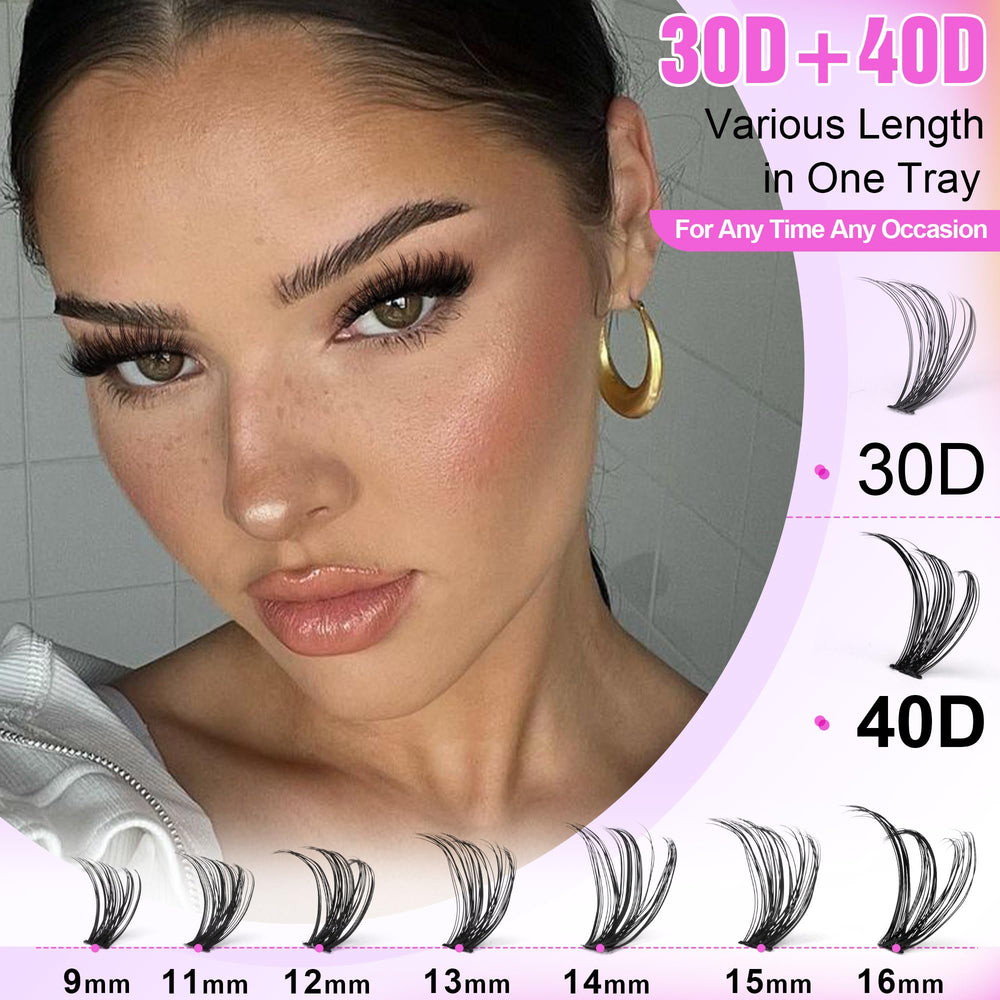 Pawotence Lash Clusters – tutoriel DIY pour auto-application des cils.