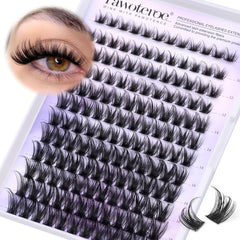 Pawotence Lash Clusters Kira, bande fine, regard naturel et élégant.