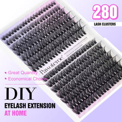 Pawotence Lash Clusters longues 8-16 mm pour varier les looks