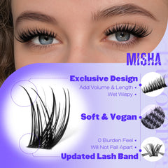 Pawotence Misha: application facile des clusters sous les cils