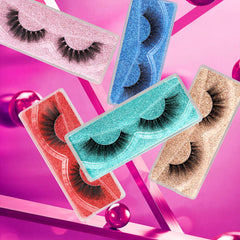 Pawotence pack 10 paires cils à paillettes pour varier les looks.