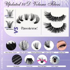 Pawotence pince à cils kit pour une pose précise et sécurisée.