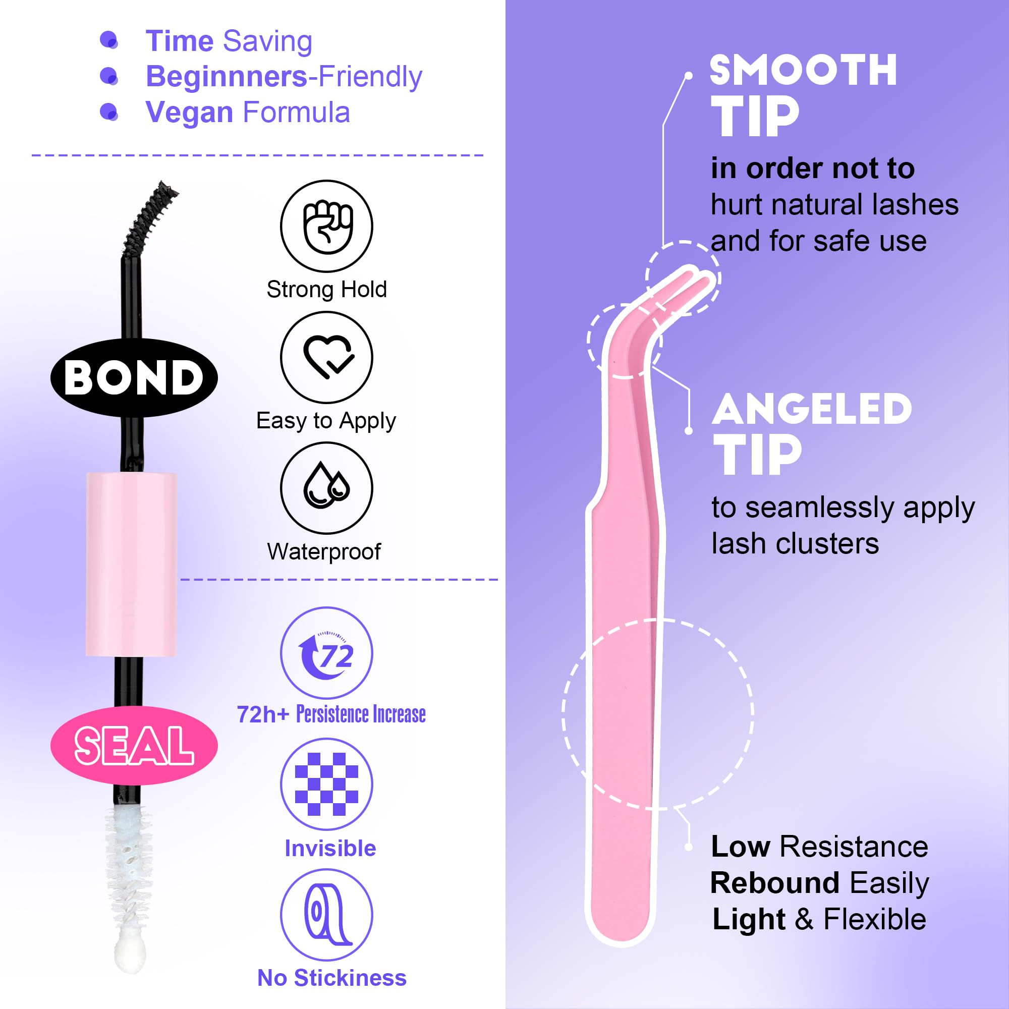 Pawotence pinces cils – outil fiable pour manipulation délicate