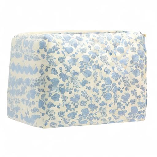 Coloris bleu à fleurs apporte une touche féminine à votre trousse PAZIMIIK