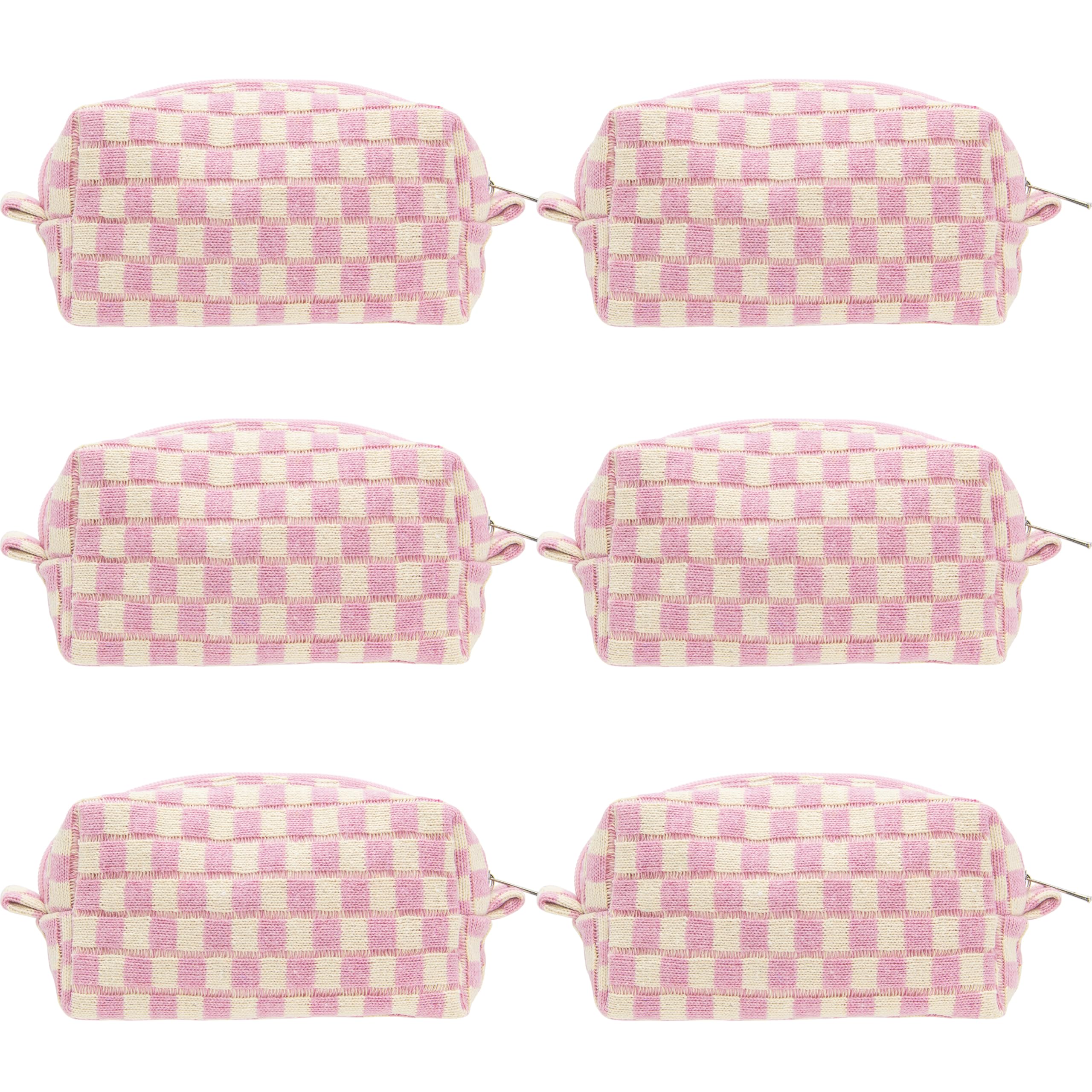 PAZIMIIK coffret maquillage carreaux, vue frontale, pratique pour le voyage