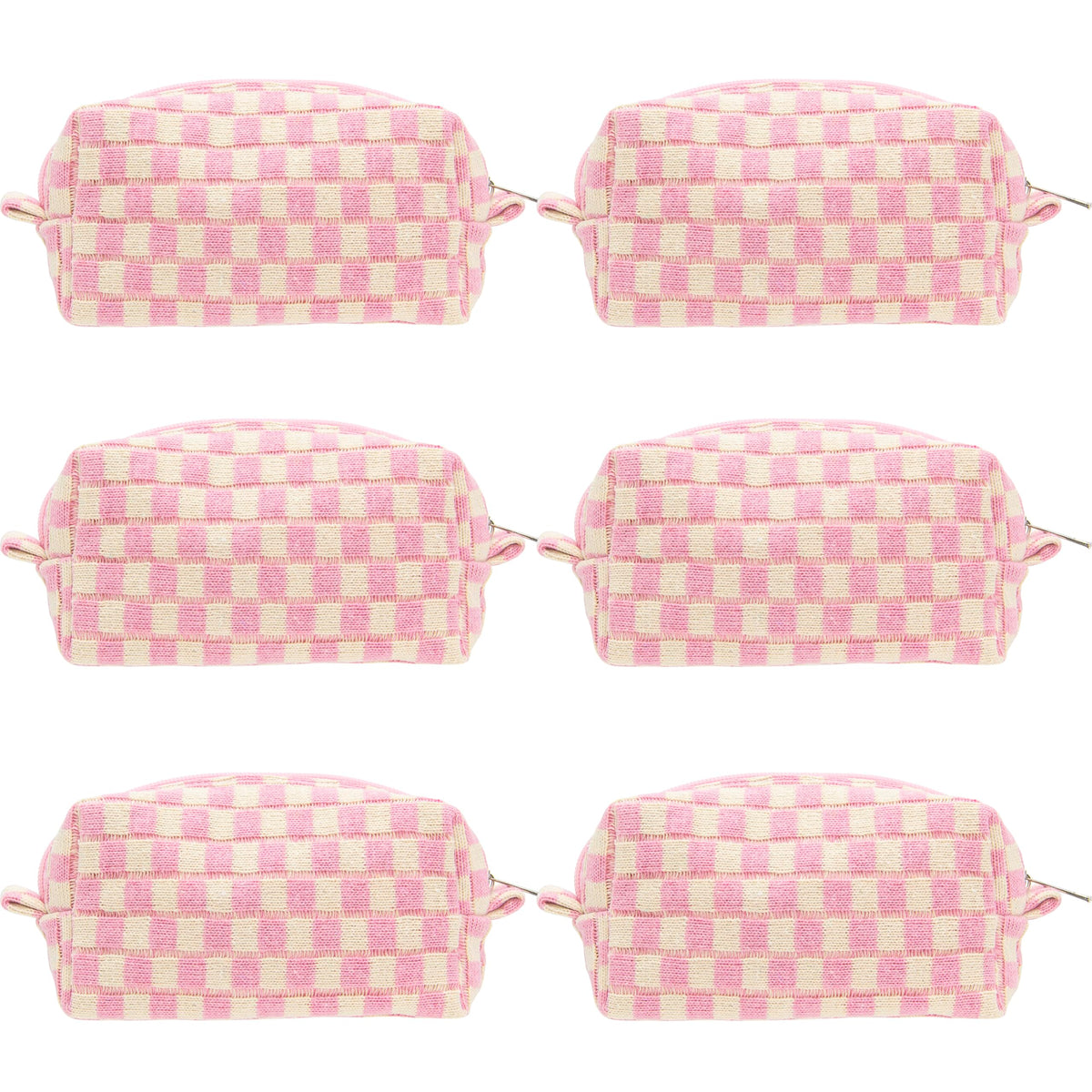 PAZIMIIK coffret maquillage carreaux, vue frontale, pratique pour le voyage