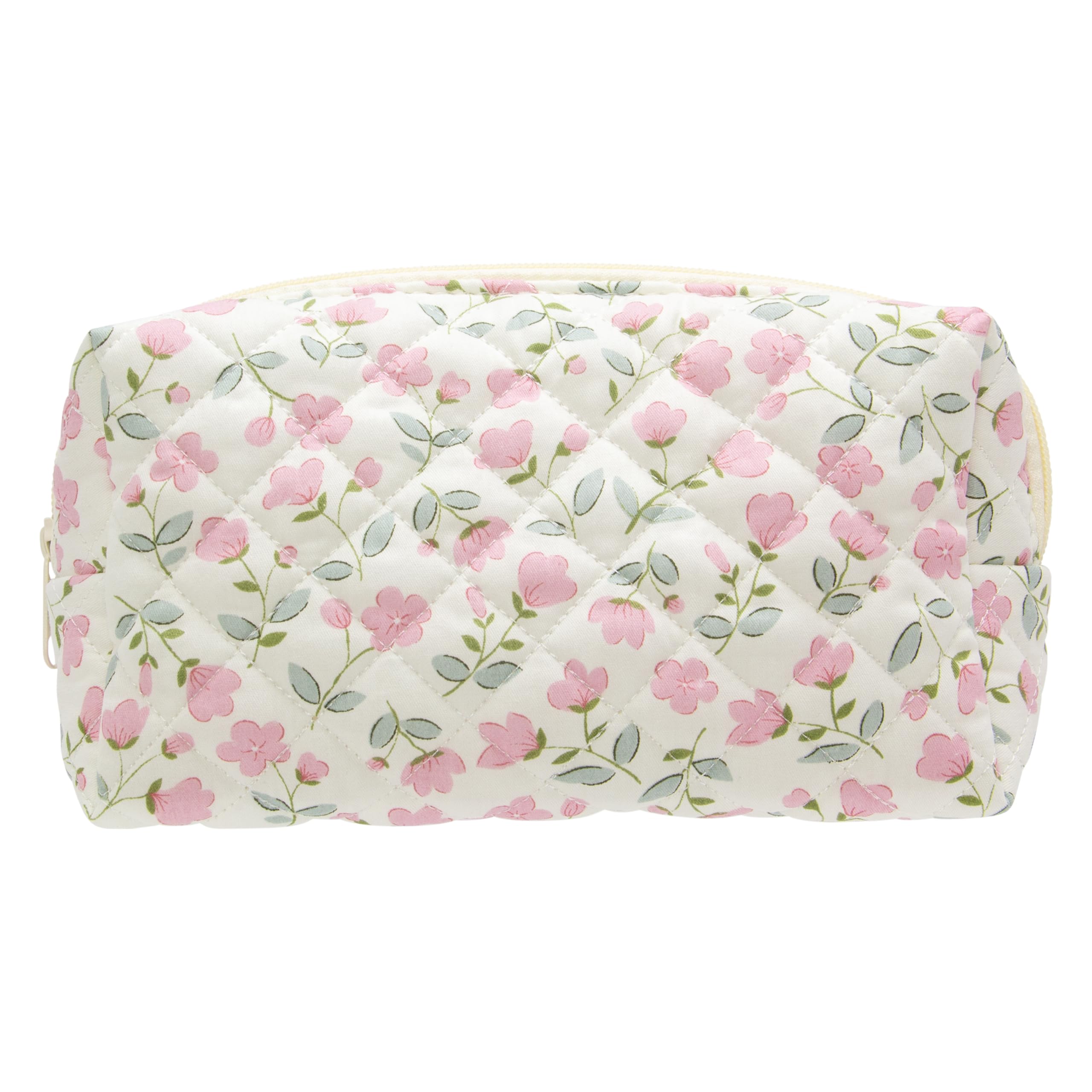 PAZIMIIK pochette maquillage matelassée vintage, idéale pour l'élégance en déplacement.
