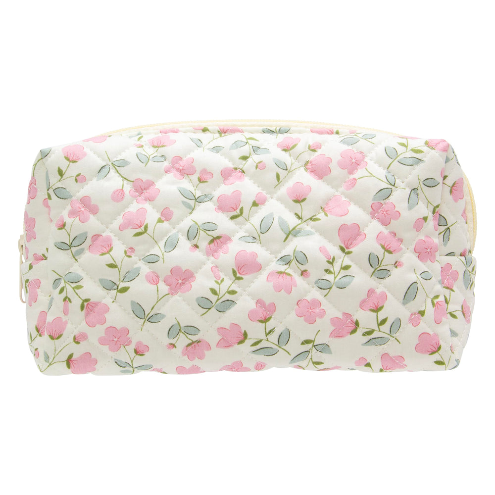 PAZIMIIK pochette maquillage matelassée vintage, idéale pour l'élégance en déplacement.