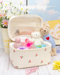 PAZIMIIK sac maquillage au toucher doux et style moderne.