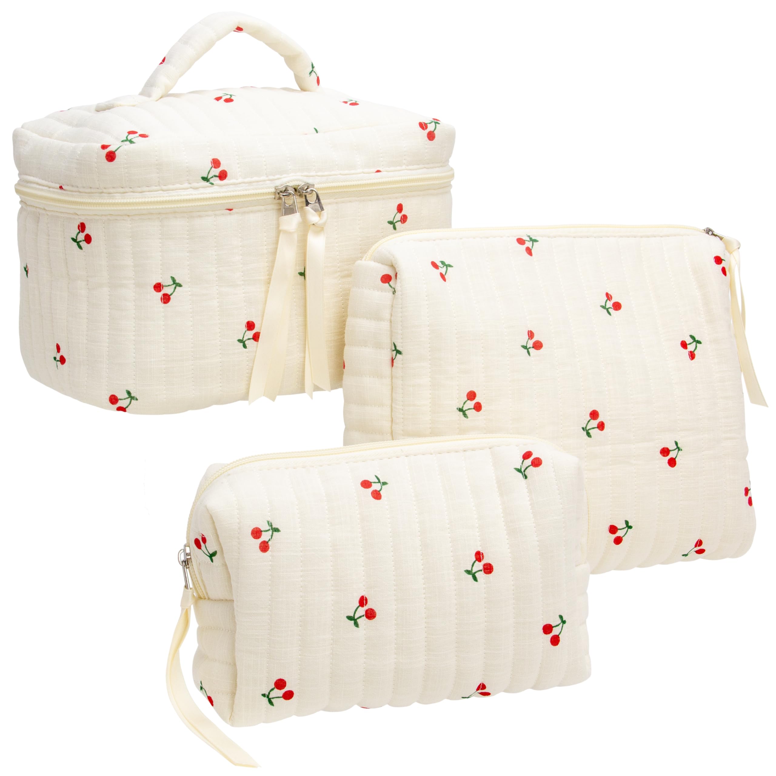PAZIMIIK sac maquillage à matelassage extérieur: rangement pratique en déplacement.