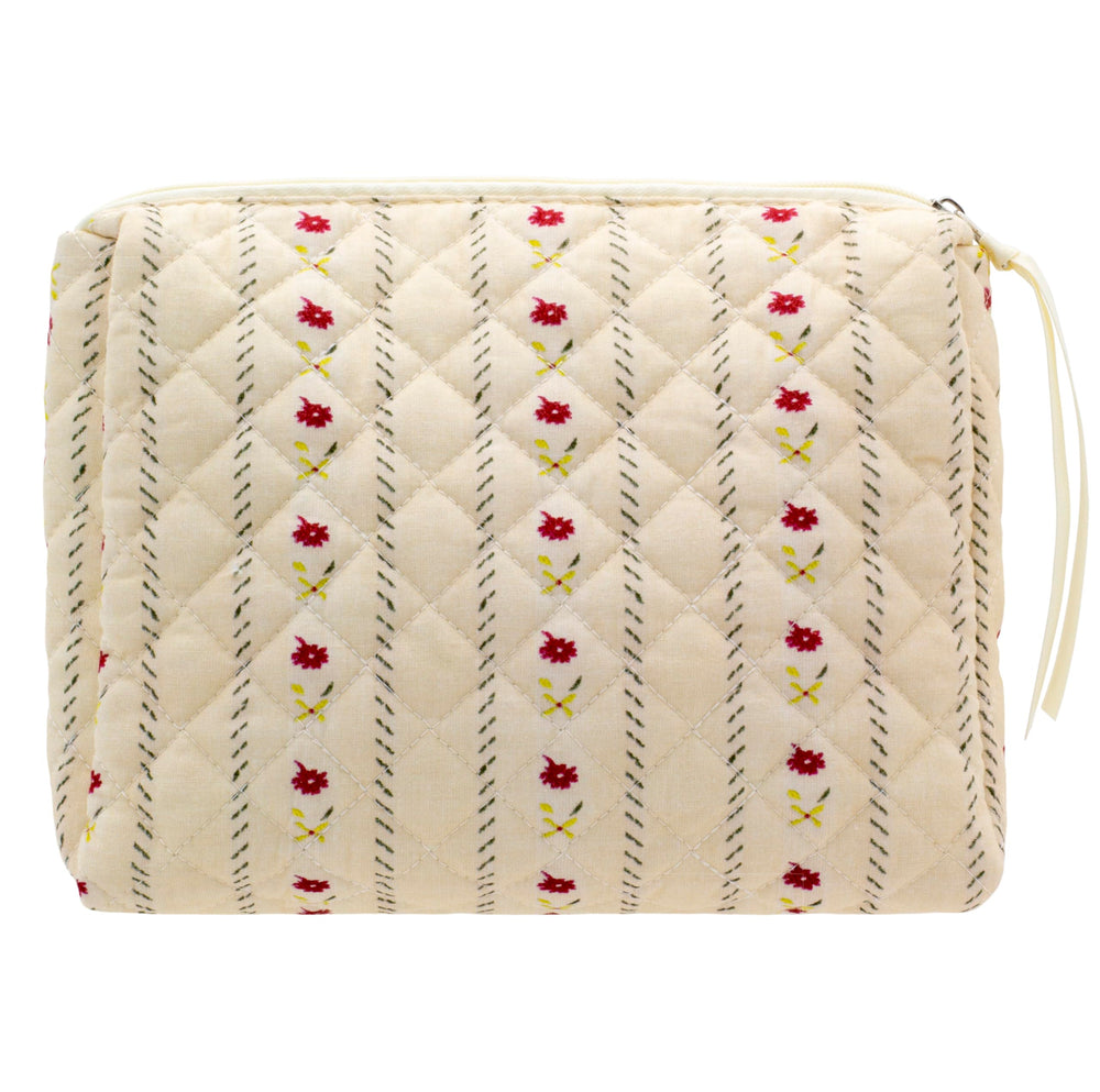 PAZIMIIK sac maquillage quilté, extérieur élégant pour une organisation chic.