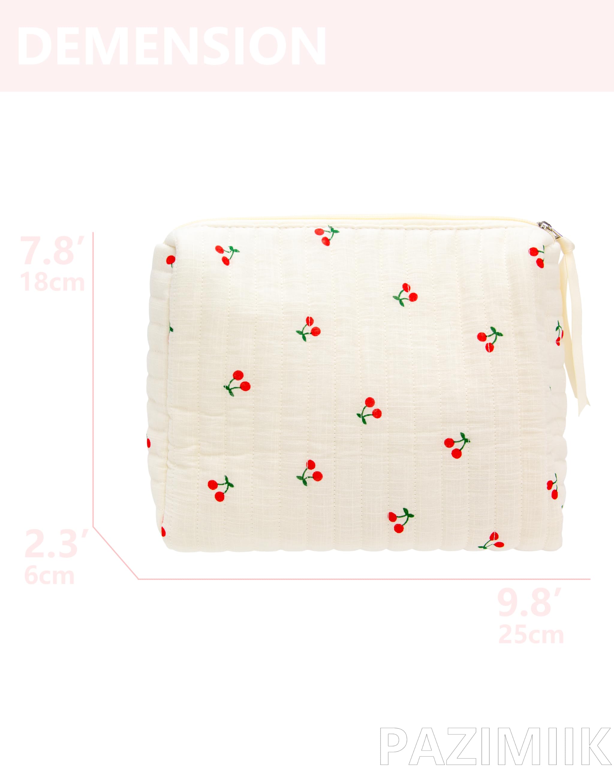 PAZIMIIK sac-maquillage-quilté texture douce, mélange style et fonctionnalité au quotidien.
