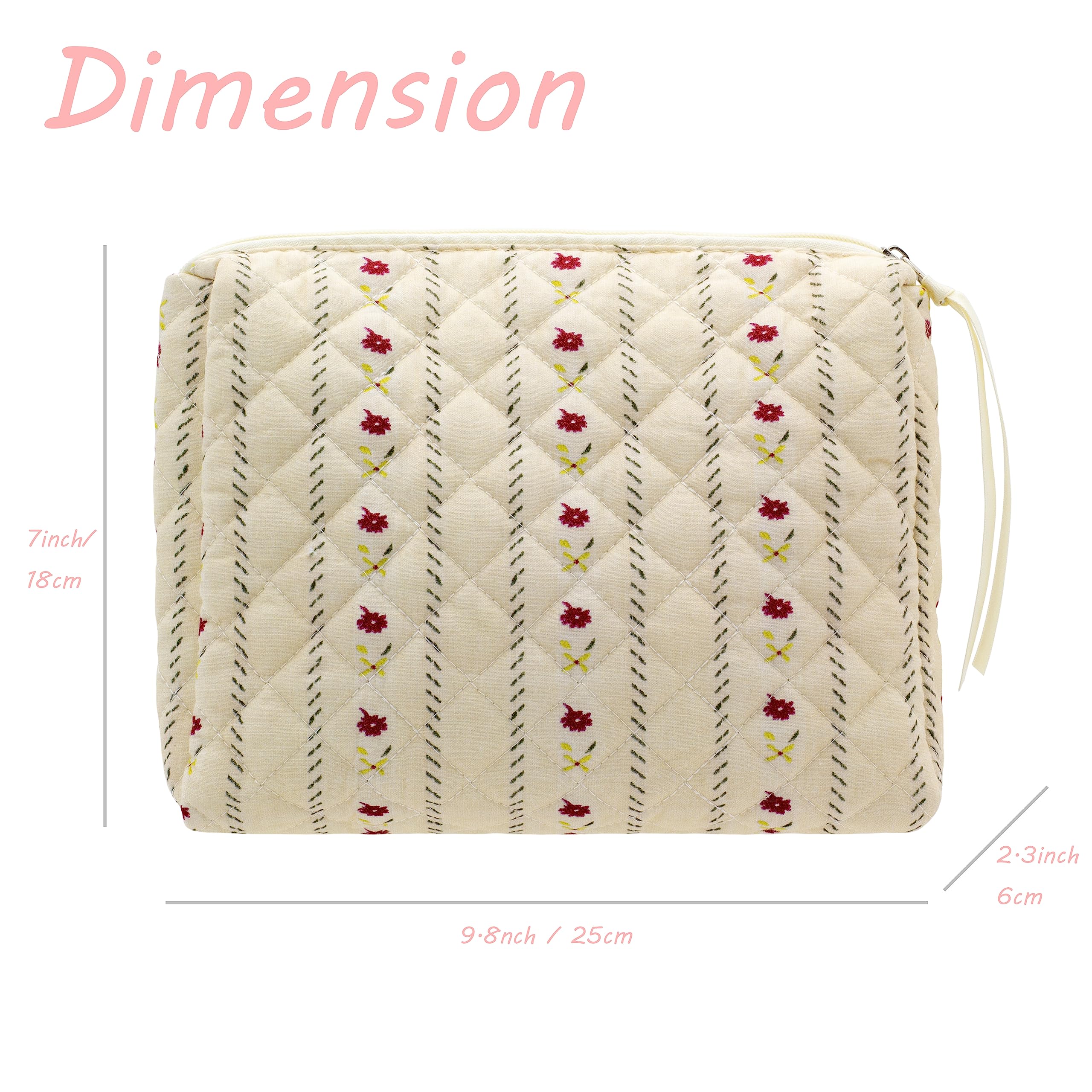 PAZIMIIK sac maquillage quilté, texture douce alliant style et confort.