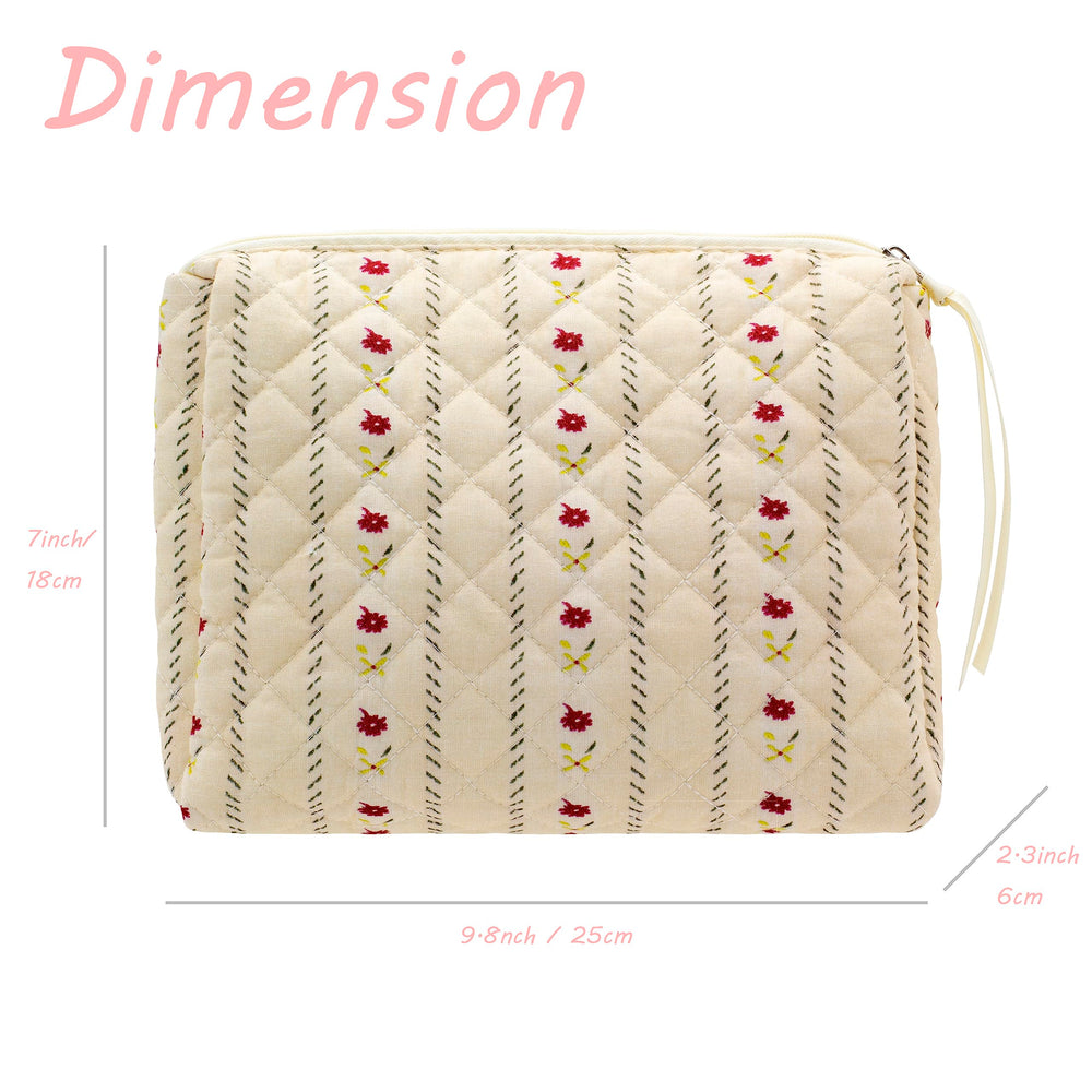 PAZIMIIK sac maquillage quilté, texture douce alliant style et confort.