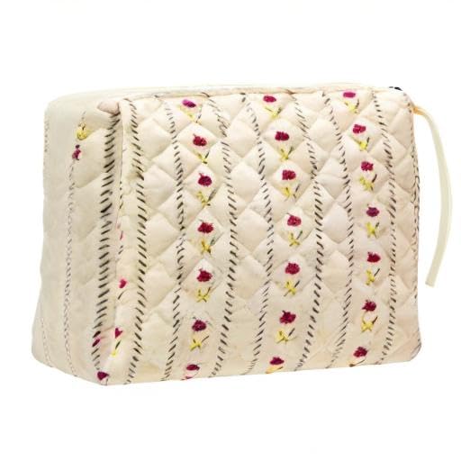 PAZIMIIK sac maquillage quilté, parfait au quotidien pour votre routine beauté.