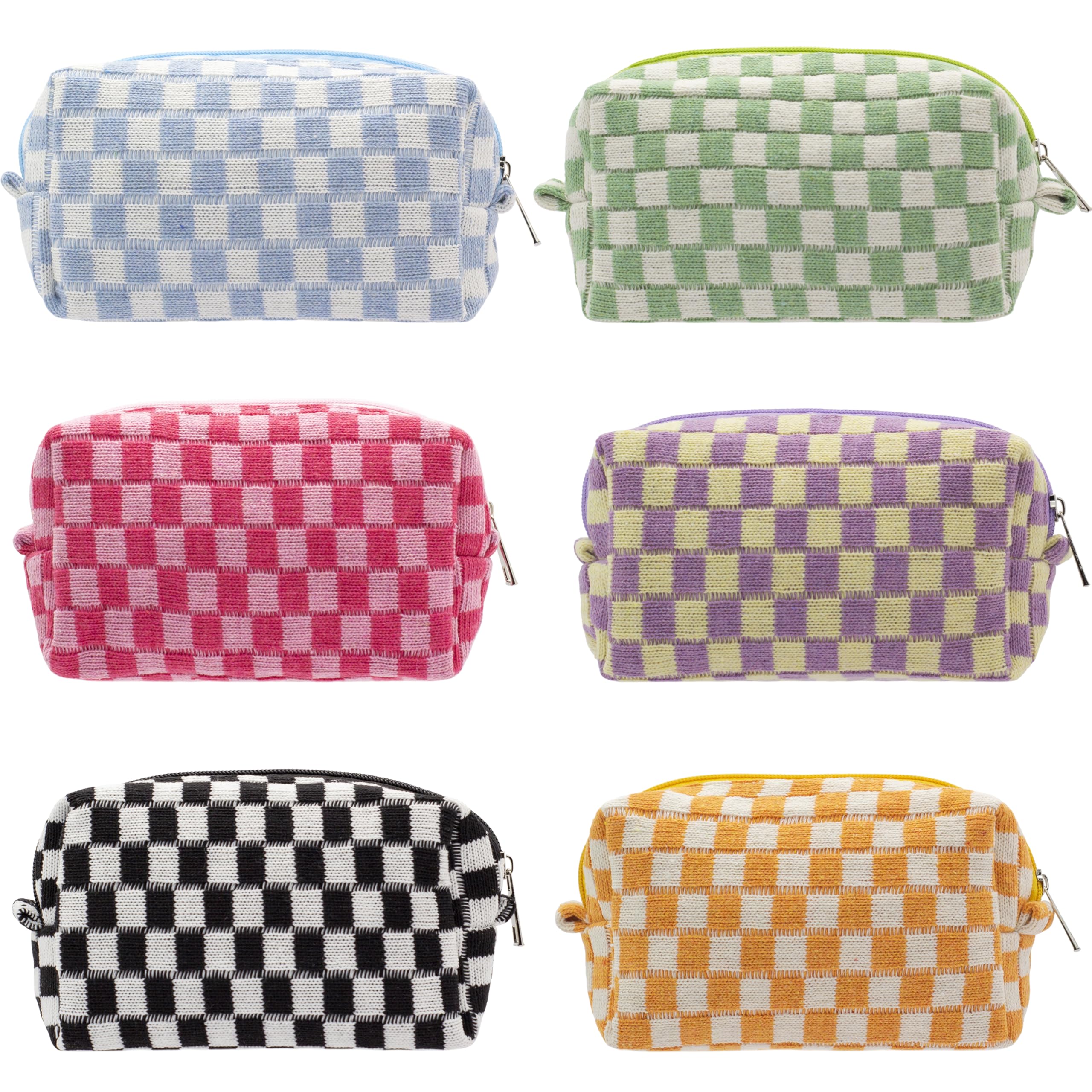 PAZIMIIK vue de face de la trousse-maquillage carré portable, format compact pour sac