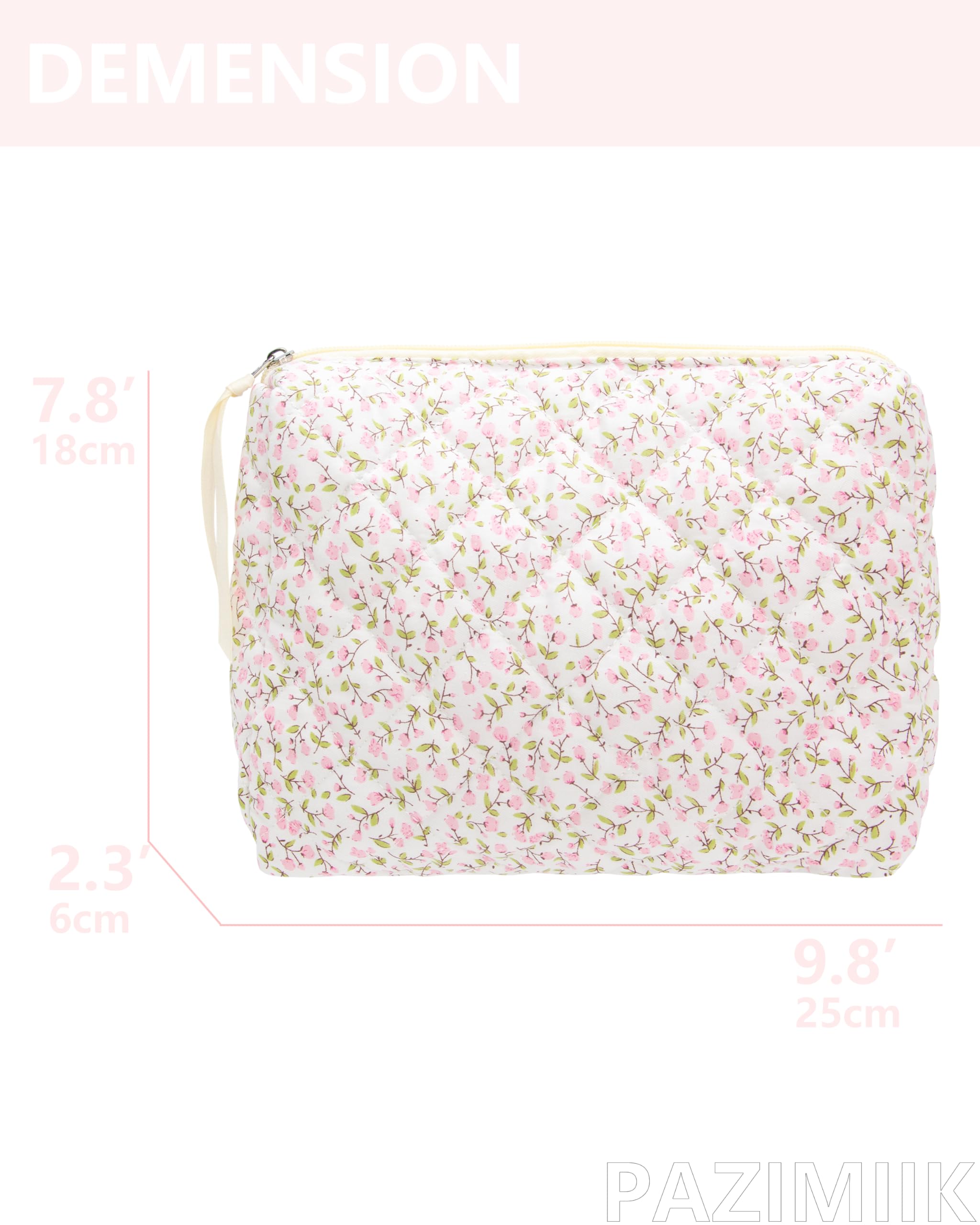 PAZIMIIK Trousse maquillage à texture douce et style raffiné.