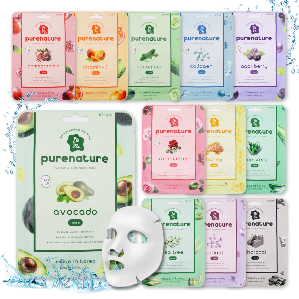 PB&Jay Purenature Acai masque emballage, présentation pratique pour une utilisation unique.