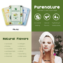 PB&Jay Purenature masque-visage texture hydratante pour une peau douce.