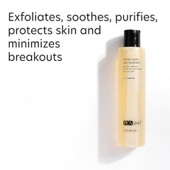 PCA SKIN Nettoyant visage avec acide lactique exfolie en douceur.