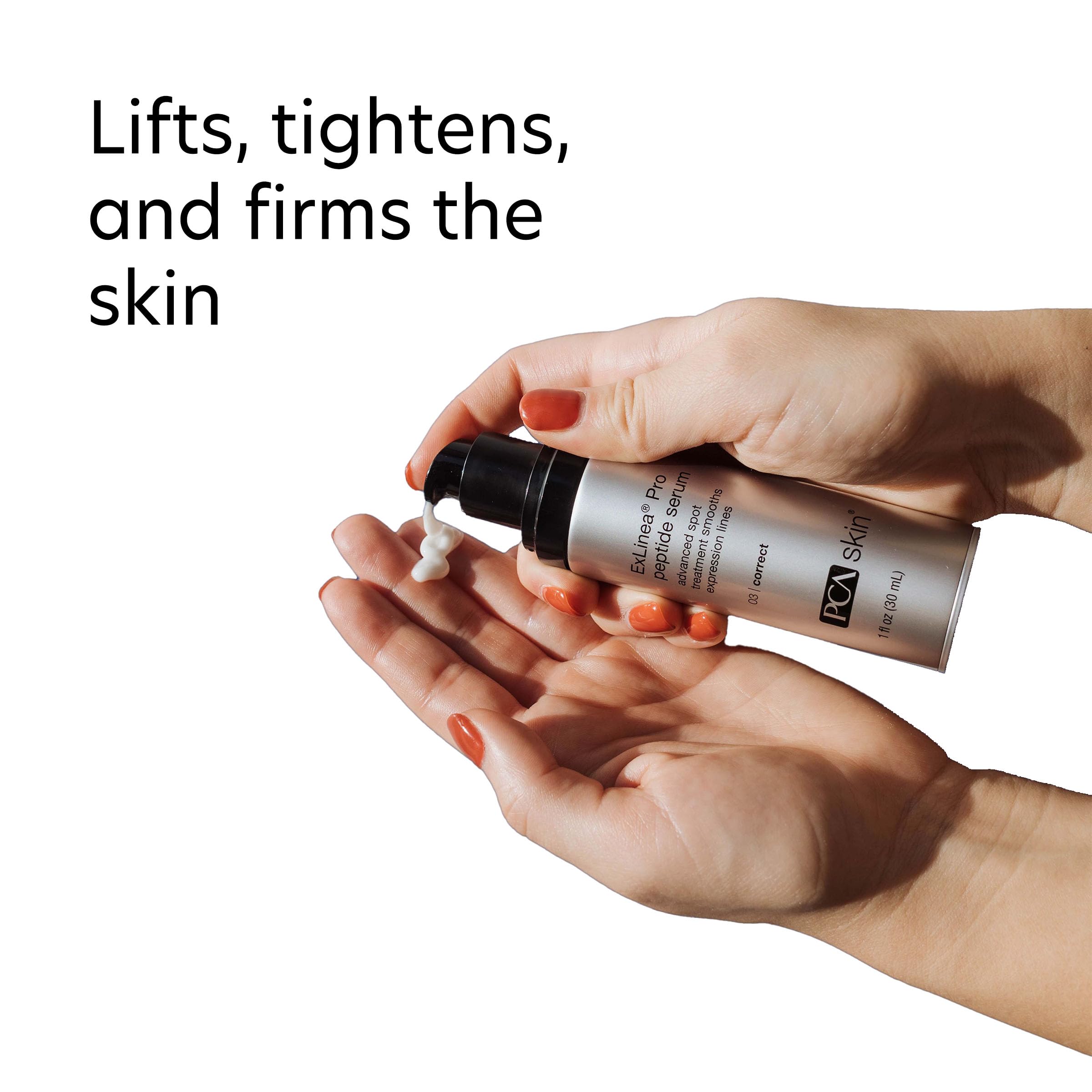 Texture hydratante du sérum ExLinea Pro pour absorption rapide.