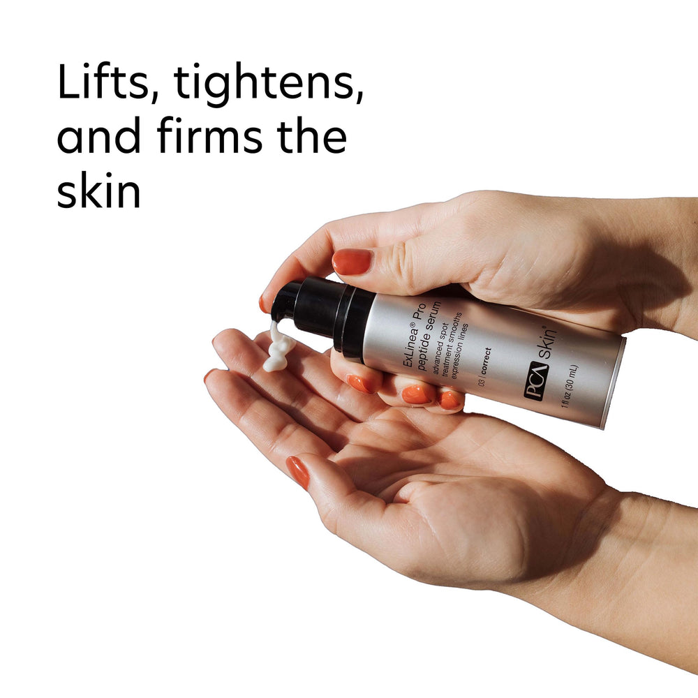 Texture hydratante du sérum ExLinea Pro pour absorption rapide.