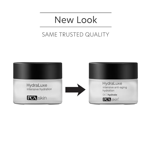 HydraLuxe, crème visage riche, texture enveloppante pour peau confortée et hydratée.