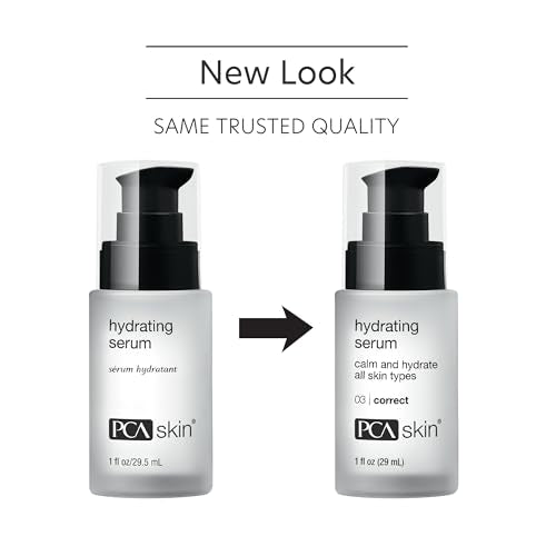 Texture du sérum sur peau après application, douceur et hydratation avec PCA SKIN.
