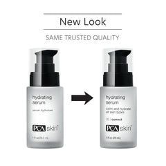 Texture du sérum sur peau après application, douceur et hydratation avec PCA SKIN.