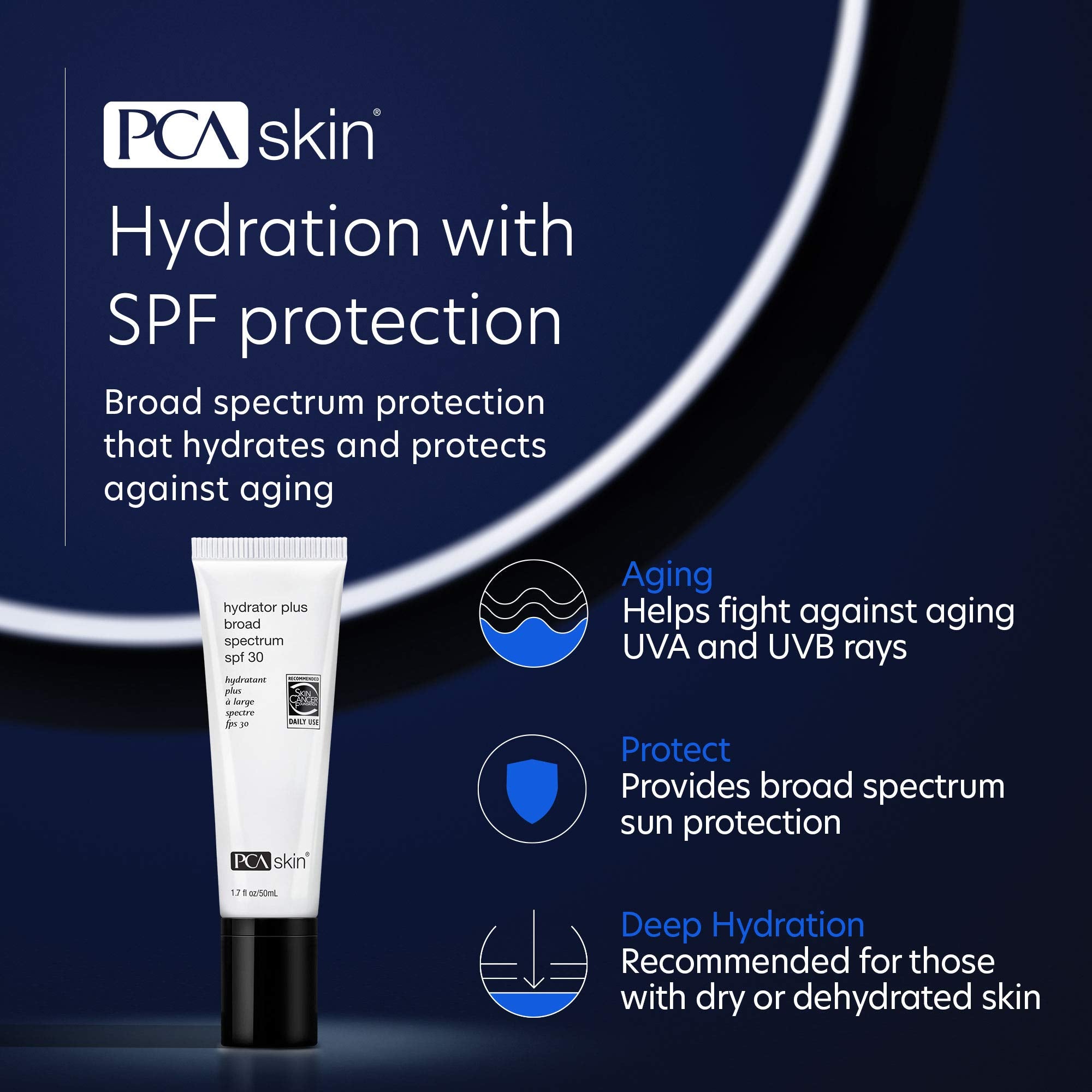 Hydrator Plus SPF30 utilisé le matin sur le visage pour protection quotidienne.