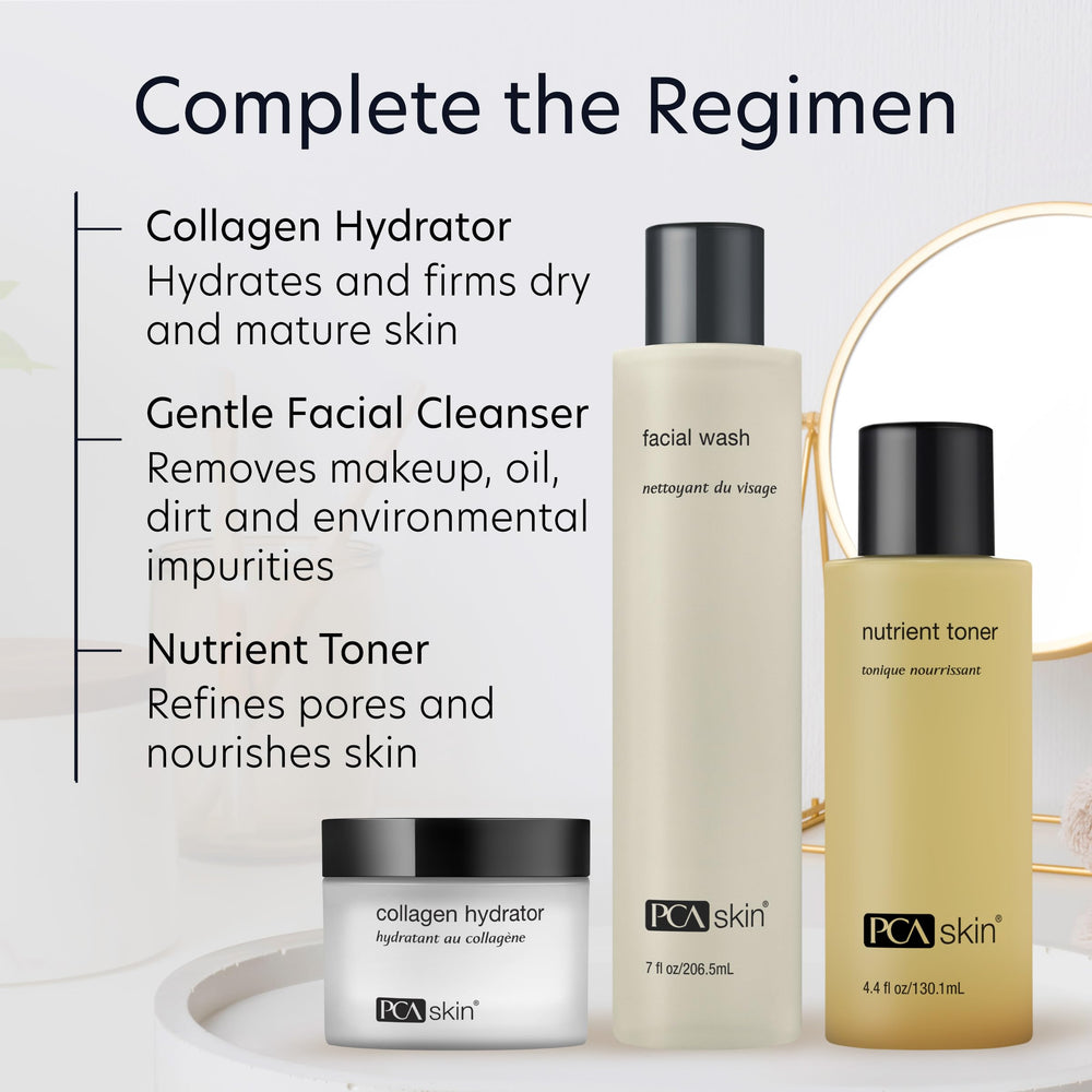 PCA SKIN Peau mature – hydratation légère et absorption rapide.