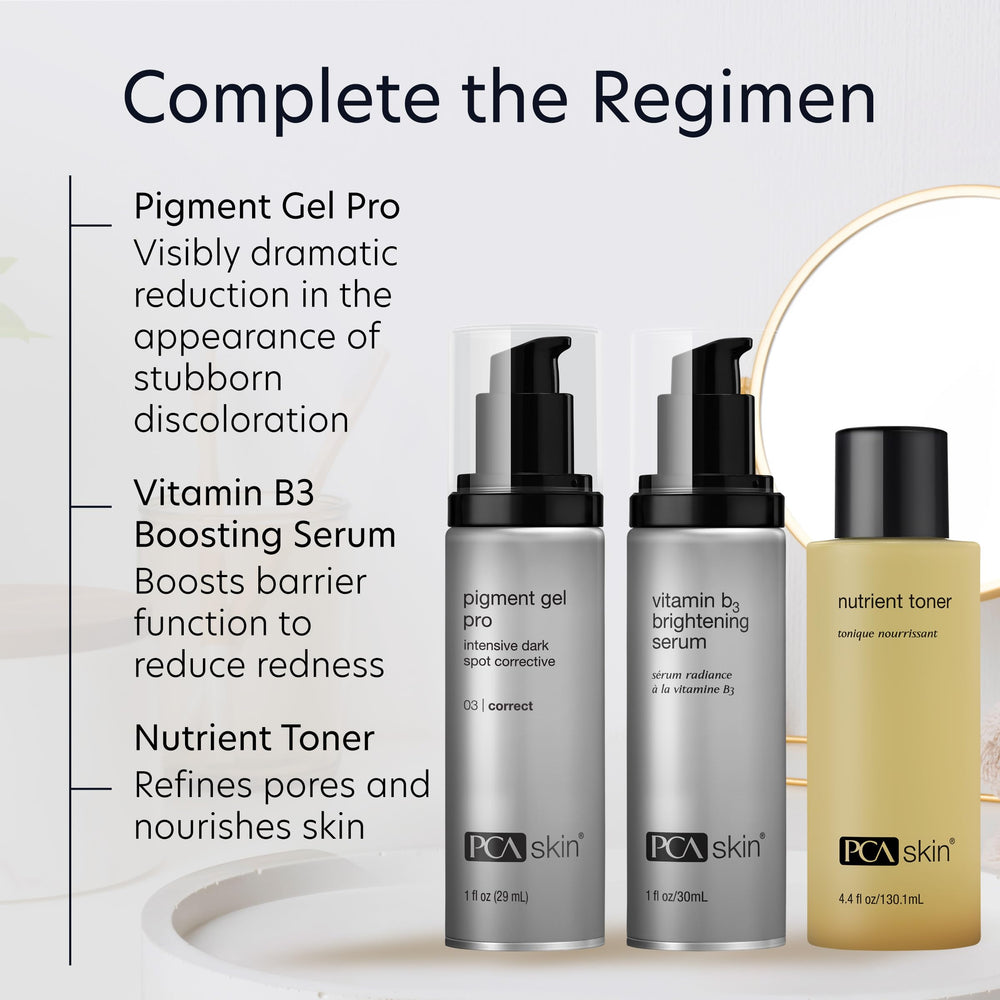 PCA SKIN Pigment Gel Pro – teint plus uniforme grâce à l action éclaircissante.