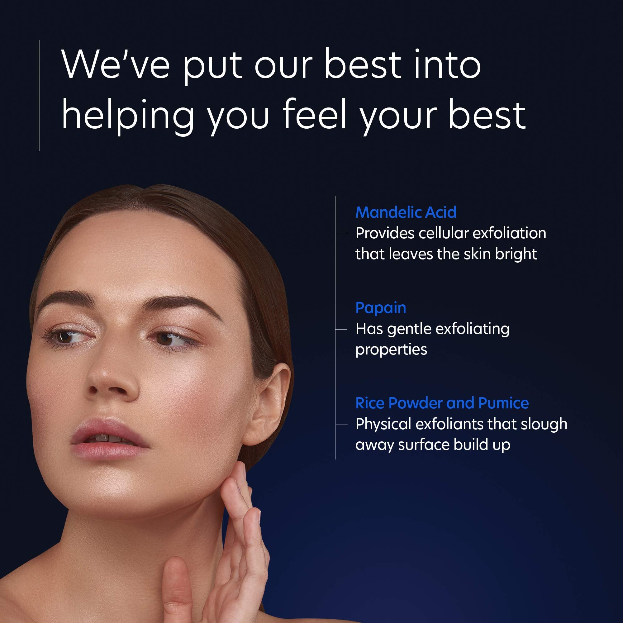 PCA SKIN poudre-riz-pumice-gommage: déloge les impuretés et réveille la texture de la peau.