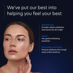 PCA SKIN poudre-riz-pumice-gommage: déloge les impuretés et réveille la texture de la peau.