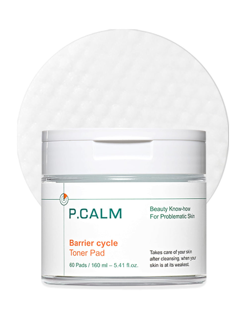 P.CALM Barrière Cycle Tampon Tonifiant : boîte montrant 60 tampons pour apaisement