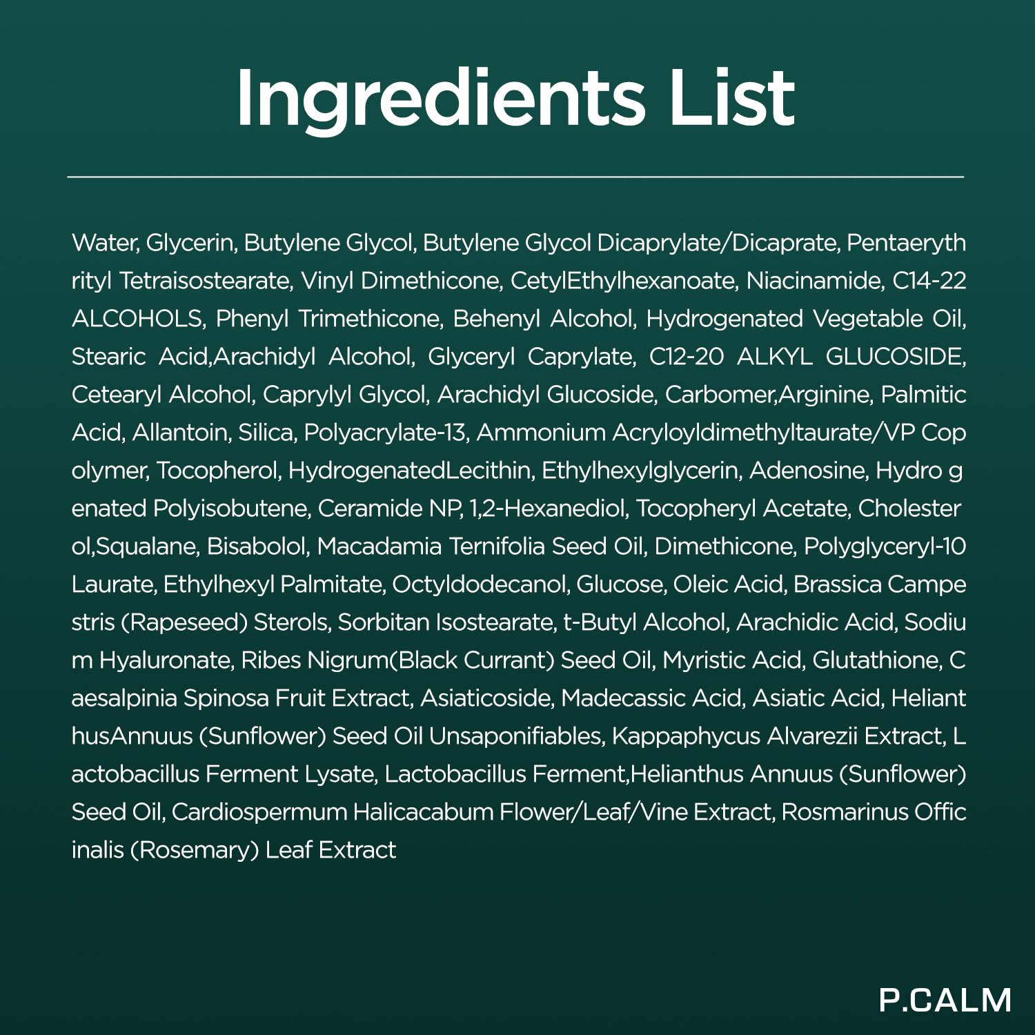 Conseils d'utilisation P.CALM Cato Cream pour résultats optimaux.