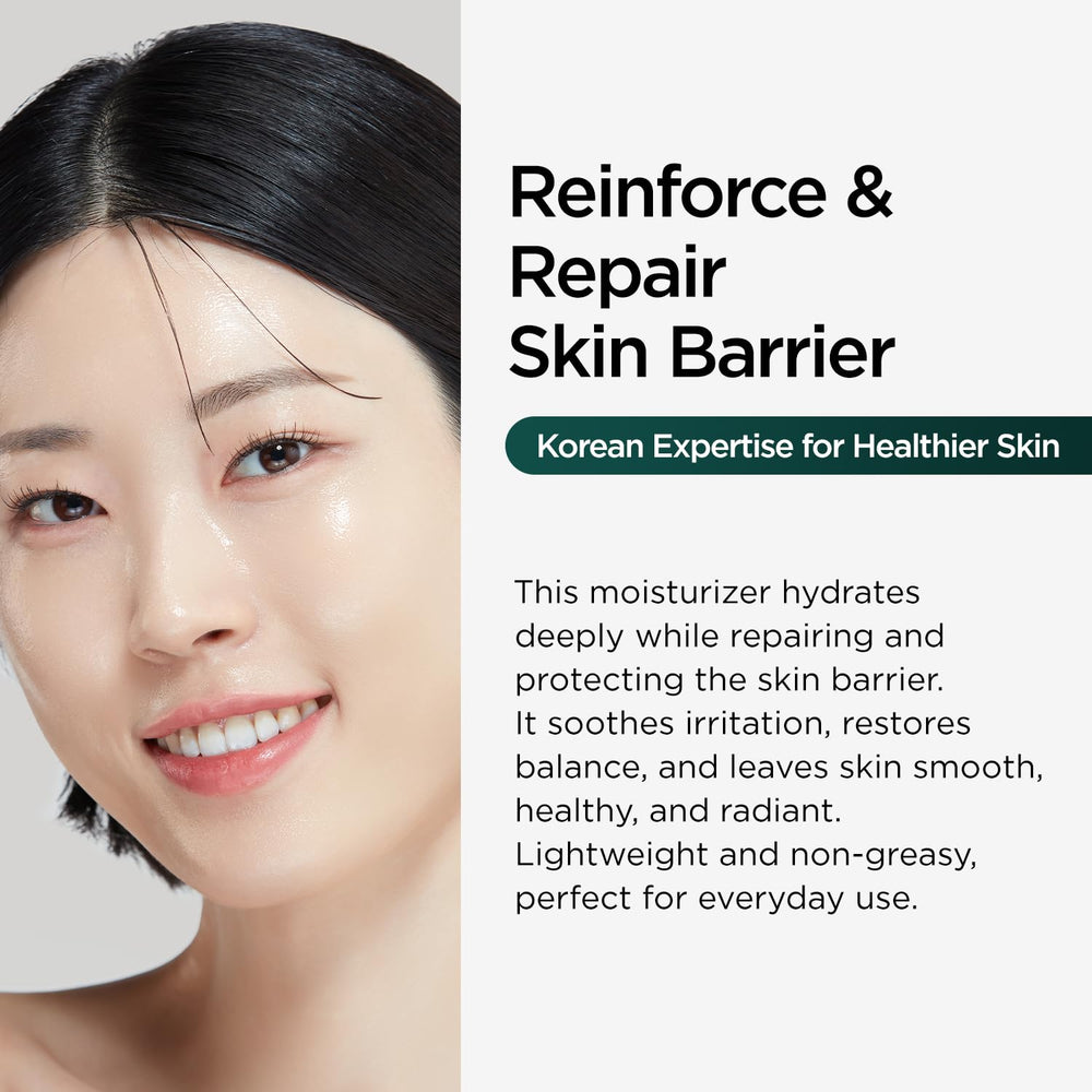 P.CALM Cato Cream : application sur le visage pour nourrir la barrière.